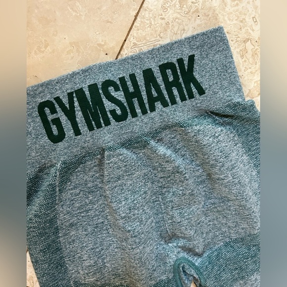 Gymshark Flex High Waisted Leggings - Dark Green Marl - Picture 3 of 4